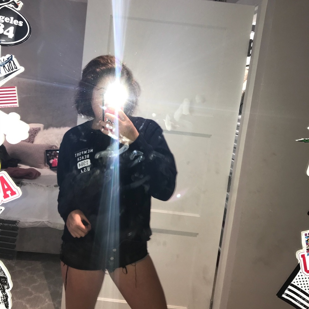 Brandy cropped sweatshirt